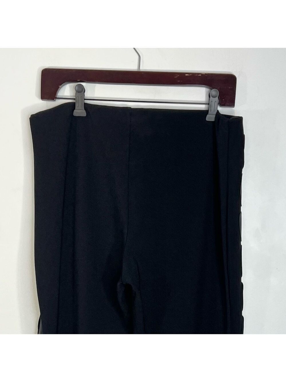 Vtg Joseph Ribkoff 70s 80s union made black cropped straight applique pants 14 - Picture 7 of 12
